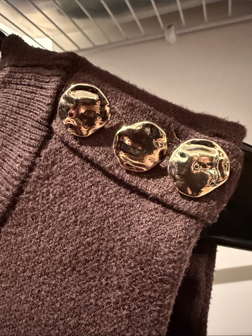 Sleeveless Knit Top in Deep Brown - Picture 3 of 4